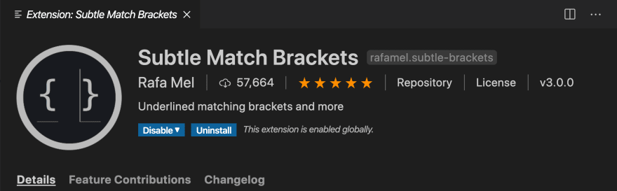 Subtle Match Brackets